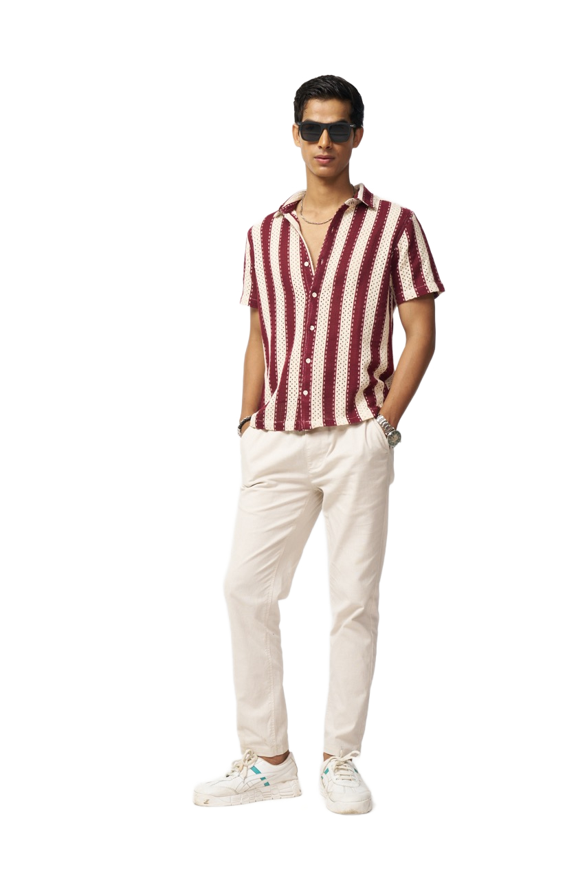 Off-White Slim-Fit Cotton Trouser for Men